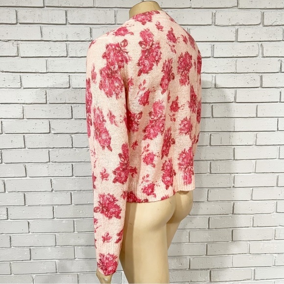 J.Crew Women’s Brushed Wool Rose Garden Crewneck Sweater - Picture 5 of 10